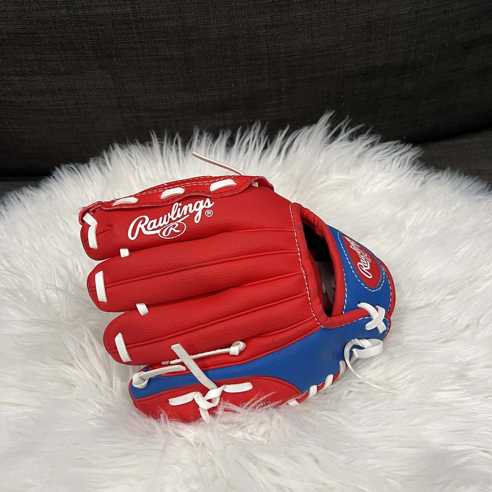 Rawlings Red and Blue Performance Baseball Glove
